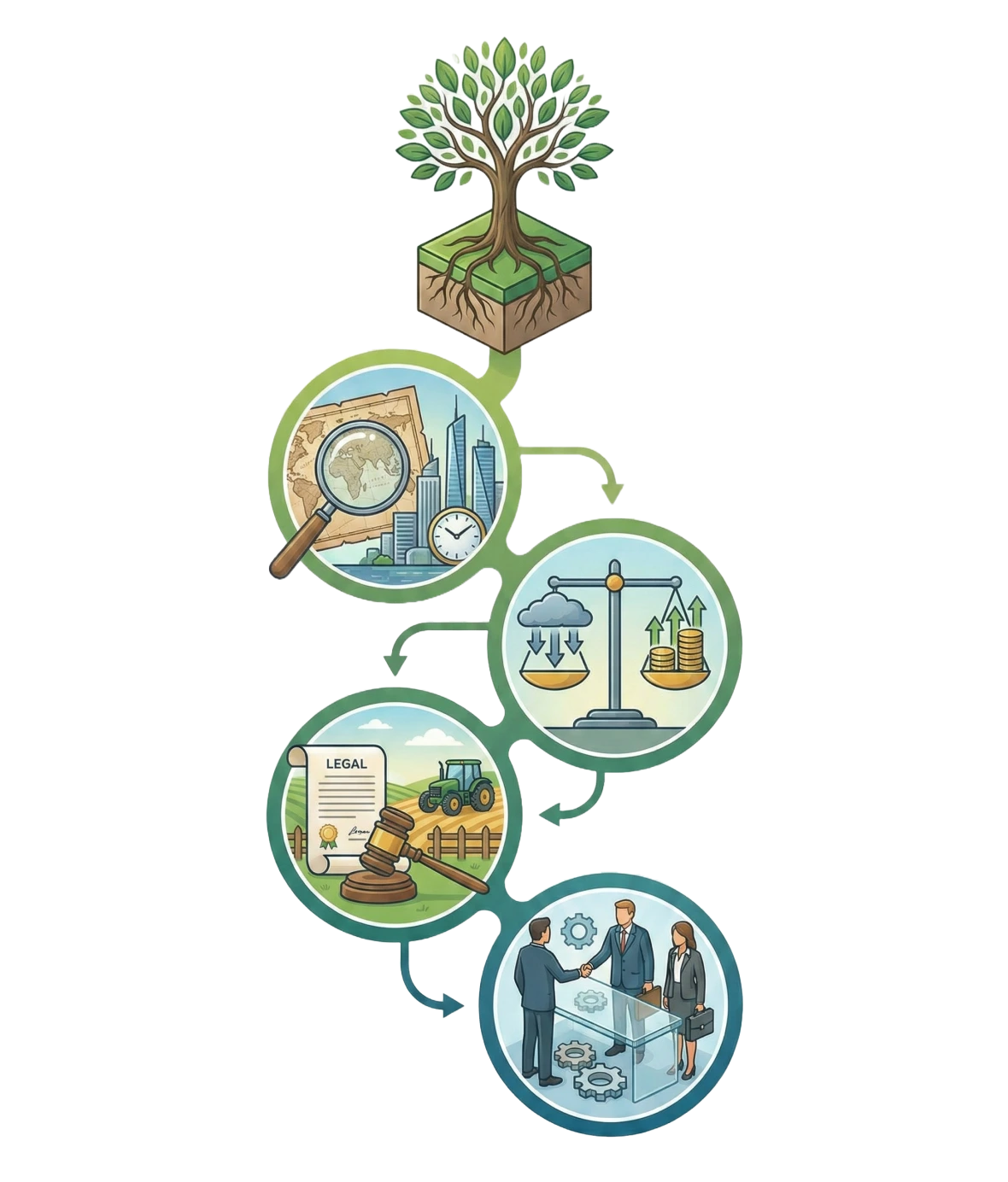 Investment platform interface showing key features